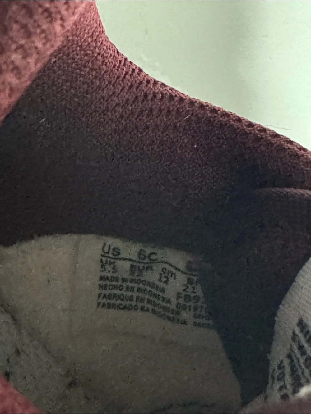 Nike Maroon and White Low-Top Sneaker Toddler 5.5